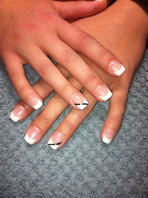 Get Creative With White French Tips With Designs Fashionblog