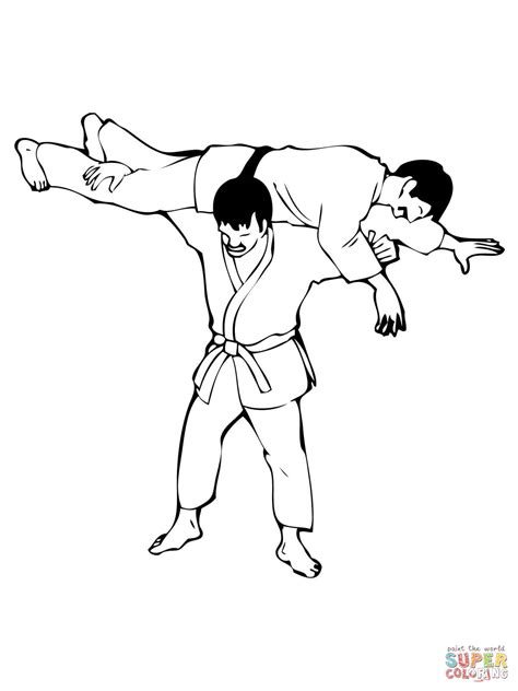 Dibujos Judo Para Colorear Images And Photos Finder