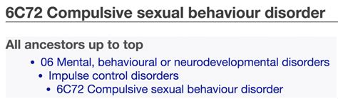 Icd 11 Compulsive Sexual Behaviour Disorder The Reward Foundation