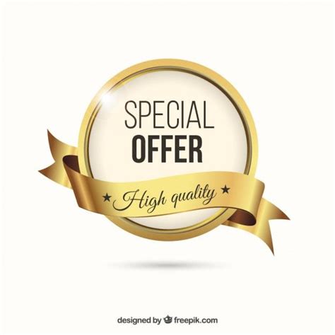 Golden Special Offer Label Special Offer Graphic Special Offer