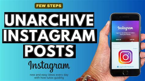 How To Unarchive Instagram Posts New Update Youtube