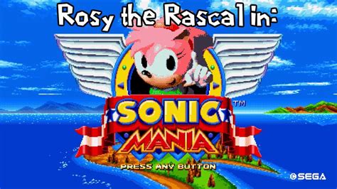 Sonic Mania Mods Rosy The Rascal Classic Amy Rose Mod 1080p60fps