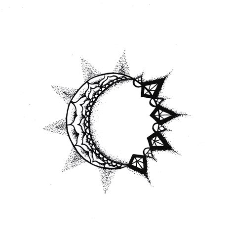 View Simple Sun And Moon Tattoo Drawing  Wallpaper