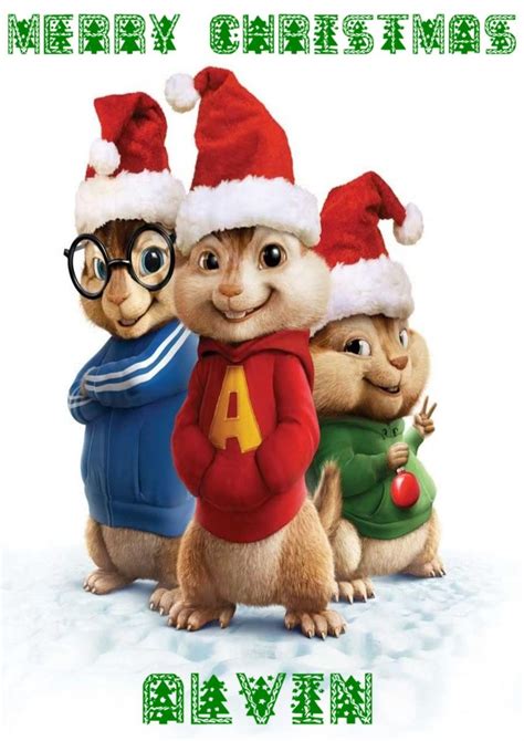 Alvin, Simon, and Theodore get in the Christmas spirit by singing the
