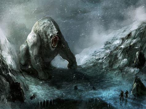 The Abominable Snowman Creature Art Abominable Snowman Fantasy Beasts
