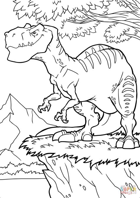Allosaurus coloring page | Free Printable Coloring Pages