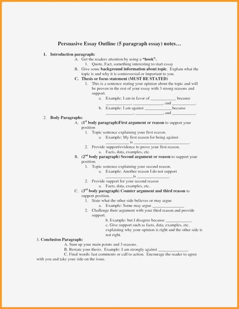 Example Of Position Paper Outline Annotated Bibliography Paper