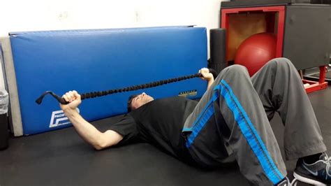 Supine Resisted Right Triceps Extension With Right Hgir Youtube