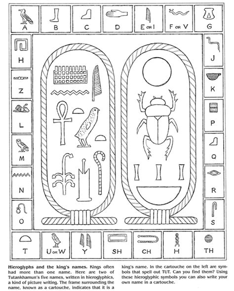 612x792 egypt coloring page hieroglyphics coloring pages ancient papyrus. http://jimmiescollage.com/downloads/history/cartouche ...