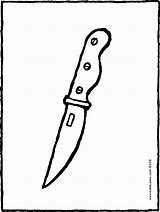 Knife Kitchen Colouring Kiddicolour Drawing sketch template