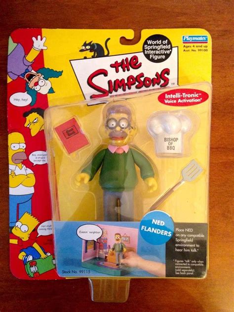 Playmates The Simpsons World Of Springfield Wos Ned Flanders Figure