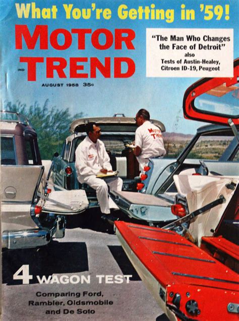 Motor Trend August 1958 At Wolfgangs