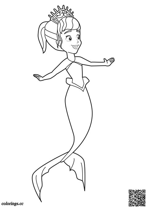 Sofia The First Mermaid Coloring Pages