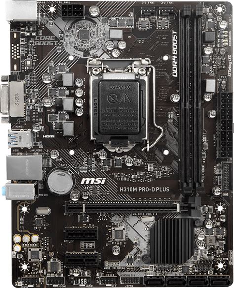 Msi H310m Pro D Plus Motherboard Specifications On Motherboarddb
