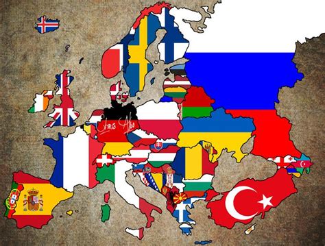 Interactive Map Of Europe Flags Of Europe Toporopa Mapas Images