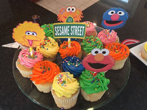 Sesame Street Cupcake Decor Sesame Street Birthday Sesame Street