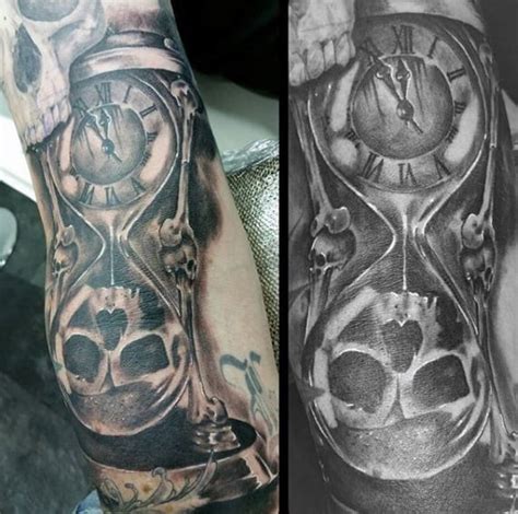 Hourglass Tattoo Designs For Men Passage Of Time