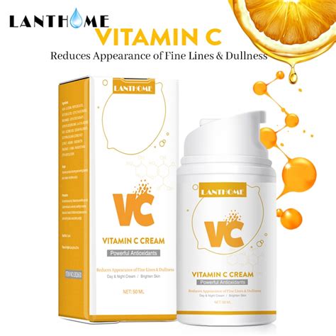 Lanthome Vitamin C 20 Vc Whitening Facial Cream Repair Fade Freckles