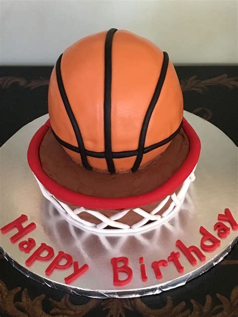 Happy Birthday Basketball Cake