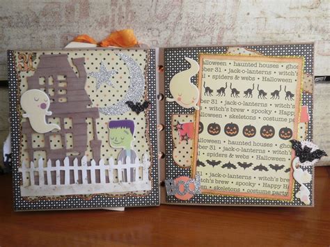 Two Crazy Crafters Halloween Greetings Album