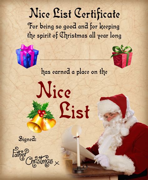 Free printable santa letters, nice list certificate from santa! Christmas | Rooftop Post Printables