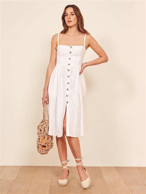 Tori Dress Reformation Linen Collection Spring 2019 Popsugar