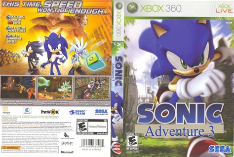 Sonic Adventure 3 Xbox 360 Box Art Cover By Narutard666