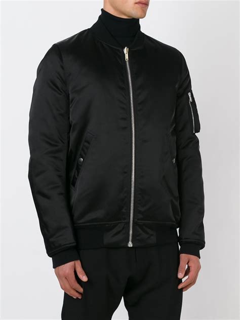 Rick Owens Classic Bomber Jacket In Black For Men Lyst