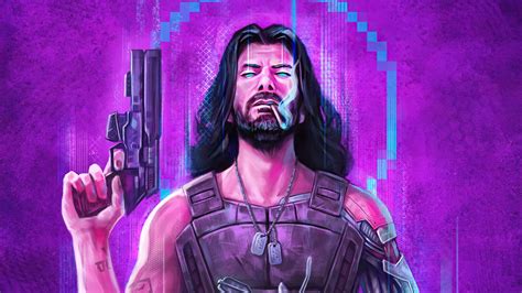 Johnny Silverhand Keanu Reeves Man 4k Hd Cyberpunk 2077 Wallpapers Hd