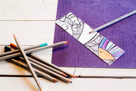 Free Fish Bookmarks To Color Mess For Less