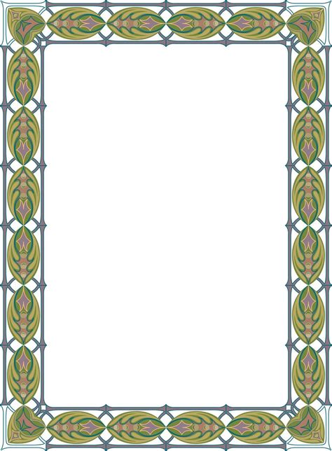 Bingkai Border Piagam Vector 3 Banua Sablon Gambar Frame