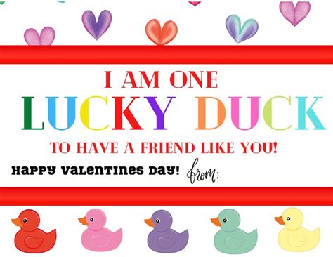 Printable I Am One Lucky Duck To Have A Friend Like You And You Quack Me