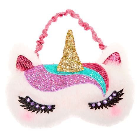 Miss Glitter The Unicorn Sleeping Mask White Claires Us