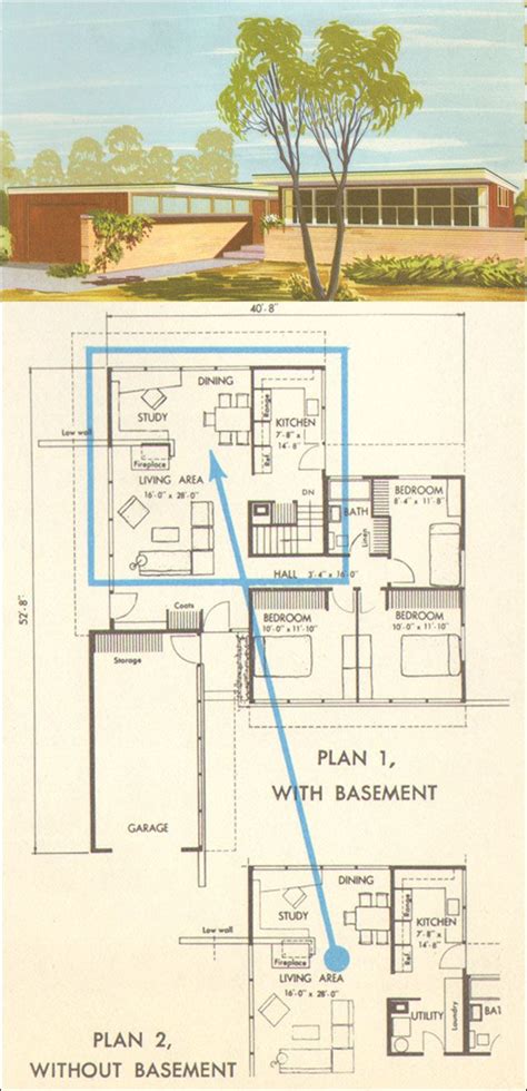 We have several great photos for your best ideas to choose, we found these are excellent galleries. Mid Century Modern Home Floor Plans - Modern House