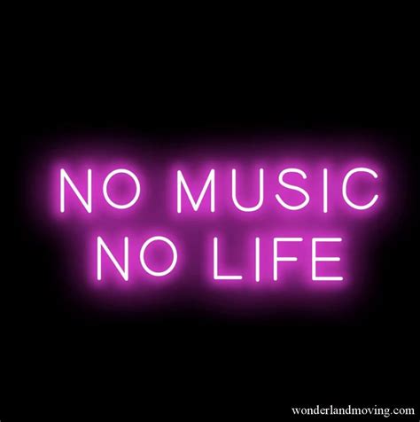No Music No Life ネオン看板 Wonderlandmoving