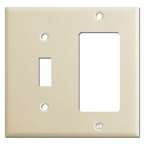 Toggle Switch Gfi Decora Outlet Combo Plate Covers Light Almond