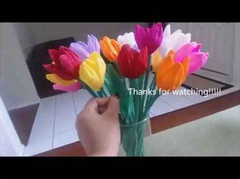 Nah, jika anda tertarik membuat bunga dari kertas kado maka. Cara Membuat Bunga Tulip dari Kertas Krep Yang Unik - YouTube