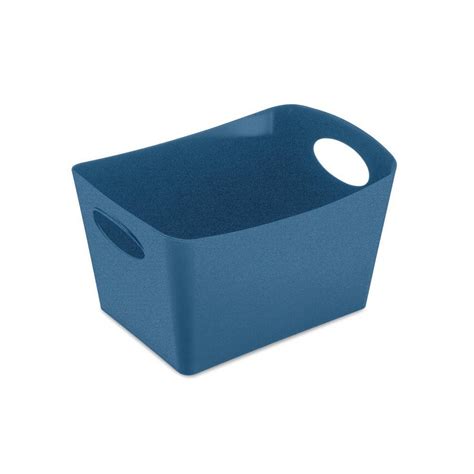 Koziol Aufbewahrungsbox Boxxx S Organic Deep Blue Ineinander Schachtelbar