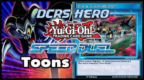 Dcrs Toon Deck Speed Duel Deck Profile Youtube