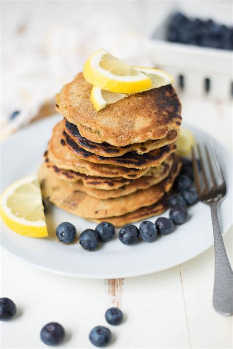 One Bowl Blueberry Lemon Pancakes Real Food Whole Life