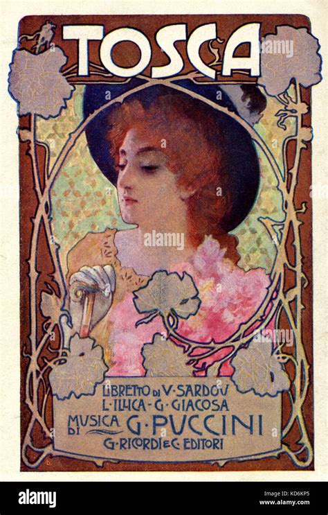 La Tosca Opera By Giacomo Puccini Poster Italian Composer 1858