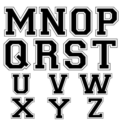 Varsity Font Svg Varsity Letters Sport Font Alphabet Svg With Varsity B32