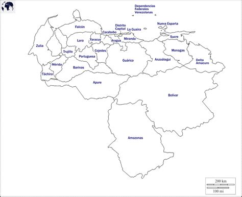 Blank Map Of Venezuela Blank World Map