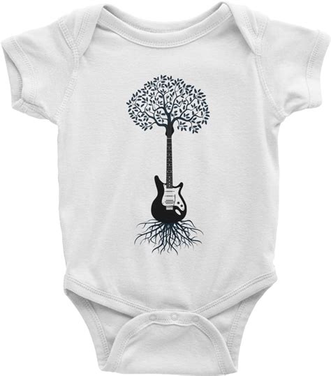 Little Baby Guitar Player Onesie White Squeaky Chimp Tshirts And Leggings