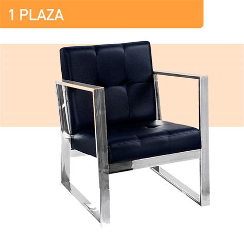 Sofa and lounge chair set by charles pfister for knoll in leather. Sofá Berlín 1 plaza - Ofimundo Plus