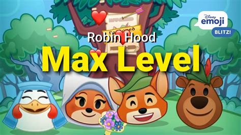 Disney Emoji Blitz Max Level Robin Hood Youtube
