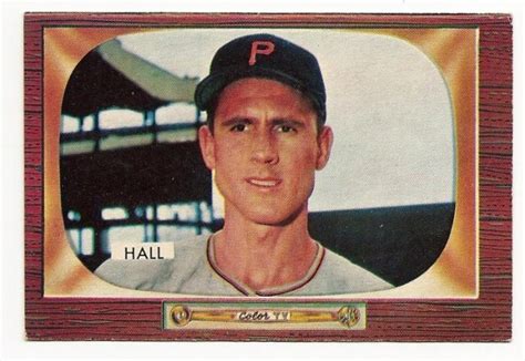 1955 Bowman Baseball Card 113 D Bob Hall Ex