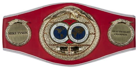 Lot Detail Mike Tyson Signed Ibf Heavyweight Champion Belt Psadna