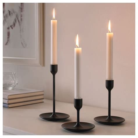 Black Candlestick Holders X50 Ikea Candles Ikea Candle Holder