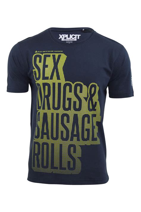 Mens T Shirt Xplicit Funny Rude Joke Novelty Slogan Graphic Print